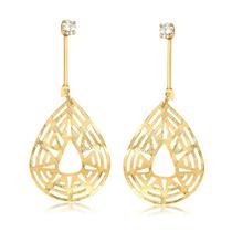 Brinco pêndulo folha