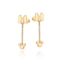 Brinco Pêndulo Laço Minnie com Zircônia Rommanel 527315 Brinco Pêndulo Laço Minnie com Zircônia Rommanel 527315