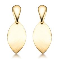 Brinco Pendurado Atemporal Semijoia Banhada a Ouro 18k Luxo