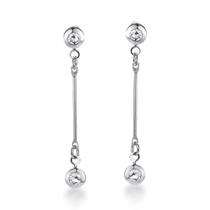 Brinco Pendurado c/ Cristais Aço Inox Hipoalérgico+Garantia