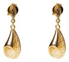 Brinco Pendurado Folheado A Ouro 18k Brinco Pendurado Folheado A Ouro 18k
