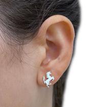 Brinco Pequeno Cavalo de Prata Legítima 925 Legítima Maciça Brinco Pequeno Cavalo de Prata Legítima 925 Legítima Maciça