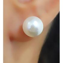 Brinco Pérola Aço Inox