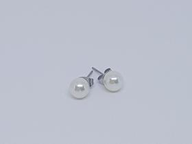 Brinco Pérola Média Aço inoxidável
