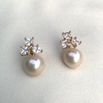 Brinco Pérola Shell 3 Zircônia