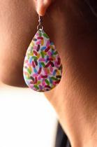 Brinco Pet Gota com Tecido