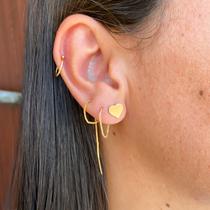 Brinco piercing de pressão liso