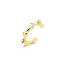 Brinco Piercing Fake Com Pontos De Luz Folheado A Ouro Brinco Piercing Fake Com Pontos De Luz Folheado A Ouro