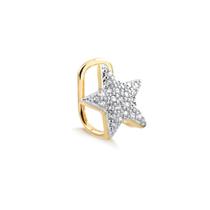 Brinco Piercing Fake Estrela Zirconias Folheado Ouro Brinco Piercing Fake Estrela Zirconias Folheado Ouro