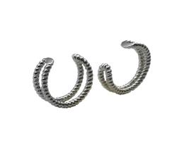 Brinco Piercing Falso Pressão Argola Orelha Cartilagem Brinco Piercing Falso Pressão Argola Orelha Cartilagem