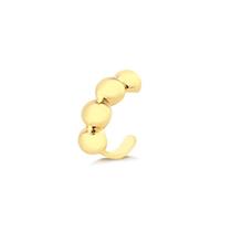 Brinco Piercing Quatro Bolinhas Folheado A Ouro