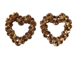 Brinco Ponteira Coração Festa Pedrarias Strass Primeira Linha Brinco Ponteira Coração Festa Pedrarias Strass Primeira Linha