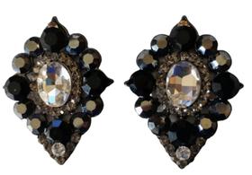 Brinco Ponteira Losango, Pedraria Primeira Linha Brinco Ponteira Losango, Pedraria Primeira Linha