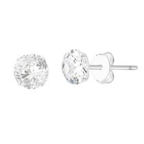 Brinco Ponto de Luz Cristal 7mm Prata 925