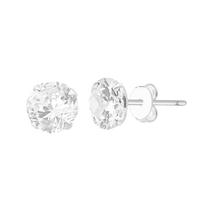 Brinco Ponto de Luz Cristal 9mm Prata 925