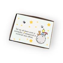 Brinco ponto de luz de aço+ Caixa presente Pequeno Príncipe