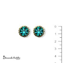 Brinco Ponto de Luz Turquesa 11108 - Design Exclusivo Brinco Ponto de Luz Turquesa 11108 - Design Exclusivo