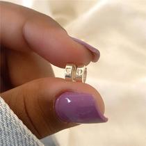 Brinco prata 925 argola coração pequeno