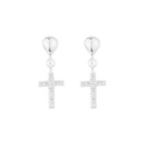 Brinco Prata 925 Feminino com Zirconia Cravejada e garantia Brinco Prata 925 Feminino com Zirconia Cravejada e garantia