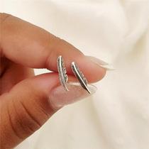 Brinco prata 925 pena