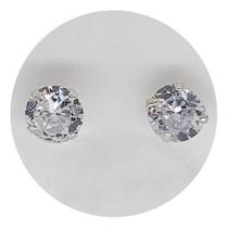 Brinco Prata 925 Ponto de Luz 6mm Brinco Prata 925 Ponto de Luz 6mm