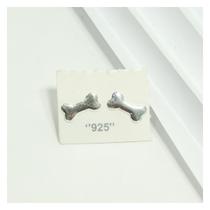 Brinco Prata 925 Pura Ossinho Osso Pet Cachorro Legitimo Anti-Alérgico Brinco Prata 925 Pura Ossinho Osso Pet Cachorro Legitimo Anti-Alérgico
