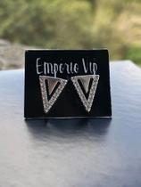 Brinco Prata Pura Triangular Brinco Prata Pura Triangular