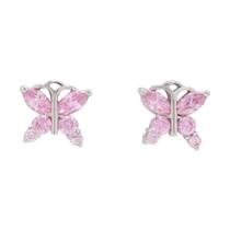 Brinco Prateado Borboleta TDU0281 Brinco Prateado Borboleta TDU0281