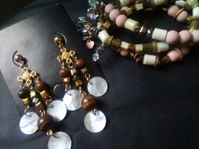 Brinco + pulseiras Pantanal