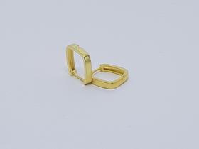 Brinco Quadrado articulado banhado a Ouro 18K