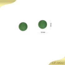 Brinco quartzo verde bola Brinco quartzo verde bola