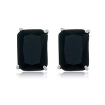 Brinco retangular 4 garras preto