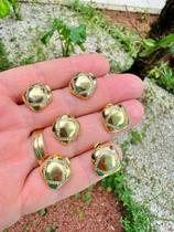 Brinco Retangular com Zircônia - Par - Banho de Ouro 18K 02 Milésimos