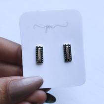 Brinco Retangular Brinco Retangular