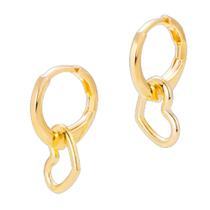 Brinco Rommanel Argola 1,8 Coracao Banhado a ouro 5265880000