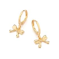 Brinco Rommanel Argola Com Laço Banhado Ouro 527400