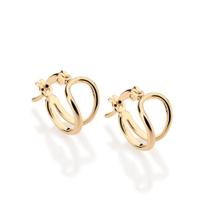 Brinco Rommanel argola folheado a ouro 523598