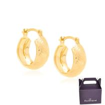 Brinco Rommanel Argola Larga Banhado Ouro 523829