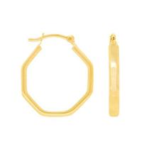 Brinco Rommanel Banhado A Ouro Argola Com Aro Irregular 520903