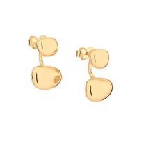 Brinco Rommanel Banhado a Ouro Ear Jacket Oval 526994 Brinco Rommanel Banhado a Ouro Ear Jacket Oval 526994