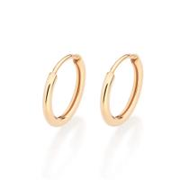 Brinco Rommanel Banhado Ouro 18k Argola Redonda 1,3 cm 527164