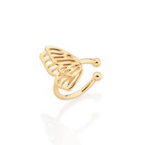 Brinco Rommanel Banhado Ouro 18k Piercing Pressão Assa Borboleta Vazada 1un 527071 Brinco Rommanel Banhado Ouro 18k Piercing Pressão Assa Borboleta Vazada 1un 527071