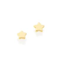 Brinco Rommanel Banhado Ouro Mini Estrela Infantil / Segundo Furo 522927