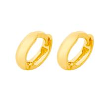 Brinco Rommanel Banhado Ouro Pequena Argola Lisa Unissex 526329