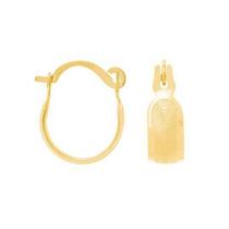 Brinco Rommanel Banhado Ouro Pequena Argola Trabalhada 524032