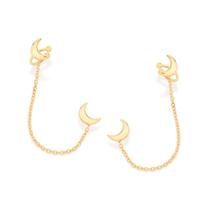 Brinco Rommanel Ear Cuff Luas com piercing de pressão 526729