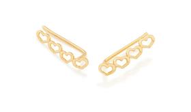 Brinco Rommanel earcuff coração 526493