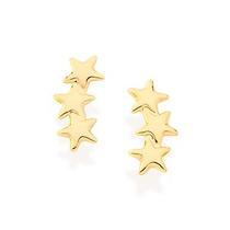 Brinco Rommanel Estrelas Lisas 1,1 Cm 522270