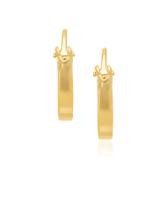 Brinco Rommanel folheado a ouro infantil no formato argola