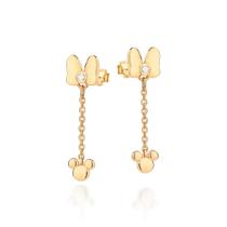 Brinco rommanel laço minnie banhado a ouro 18k com zircônias Brinco rommanel laço minnie banhado a ouro 18k com zircônias